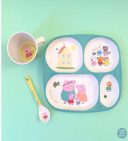 Petit Jour Paris Tallerken - 4 rum - Melamin - Gurli Gris