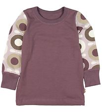 Katvig Bluse - Lilla m. Æbler Katvig Bluse - Lilla m. Æbler