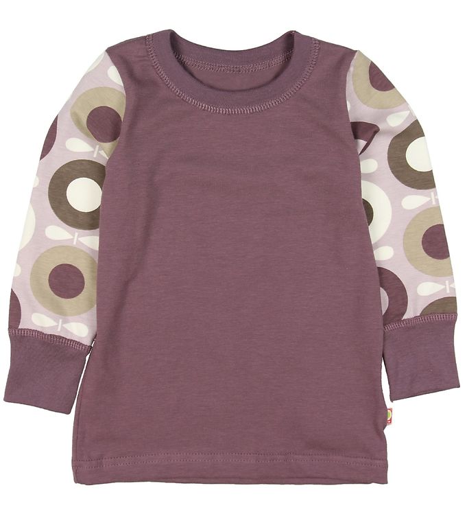 Katvig Bluse - Lilla m. Æbler