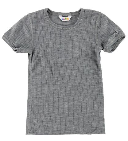 Joha T-Shirt - Uld - Gråmeleret