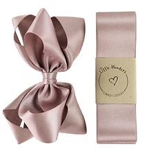 Little Wonders Baptism Ribbon w. Bow - Dusty Pink w. Glitter Little Wonders Baptism Ribbon w. Bow - Dusty Pink w. Glitter