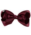 Little Wonders Hårsløjfe - 8 cm - Kornelia - Satin - Bordeaux G