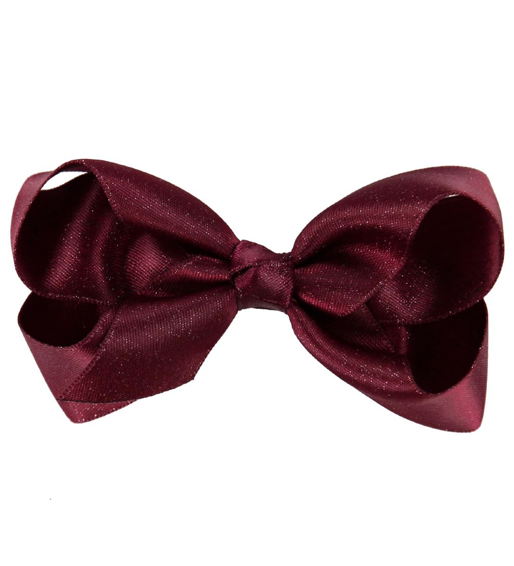 Little Wonders Haarschleife - 8 cm - Kornelia - Satin - Bordeau - Little Wonders - One Size - Haarschmuck