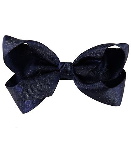 Little Wonders 머리 리본 - 8cm - 코르넬리아 - 새틴 - 네이비 글림