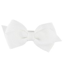 Little Wonders Hårsløjfe - Viola - 6 cm - Grosgrain - Hvid Little Wonders Hårsløjfe - Viola - 6 cm - Grosgrain - Hvid