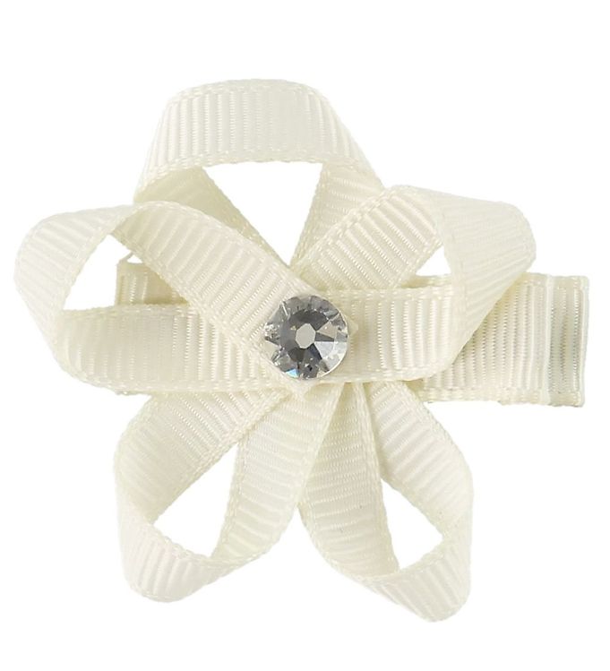 Little Wonders Hårblomst - Ingrid - 4 cm - Grosgrain - Creme