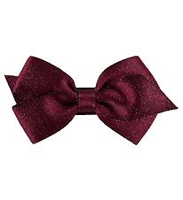 Little Wonders Hårsløjfe - Viola - 6 cm - Satin - Bordeaux Glimm Little Wonders Hårsløjfe - Viola - 6 cm - Satin - Bordeaux Glimm