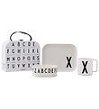 Set de Vaisselle Design Letters - Tritan - 3 Parties - Classique