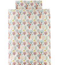 Nørgaard Madsens Sengetøj - Baby - Hvid m. Skovens Dyr