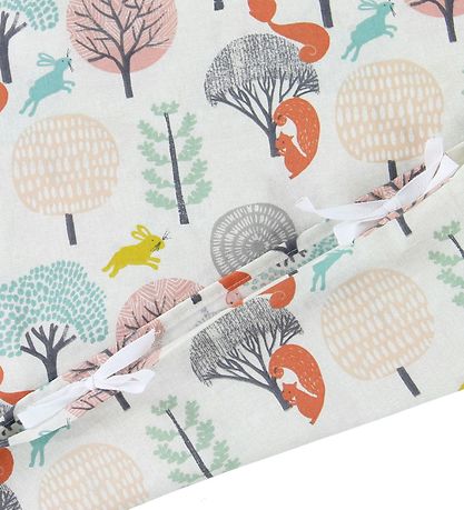 Nørgaard Madsens Sengetøj - Baby - Hvid m. Skovens Dyr