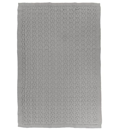 Nørgaard Madsens Deken - Gebreid - 75x100 cm - Grijs - Wol