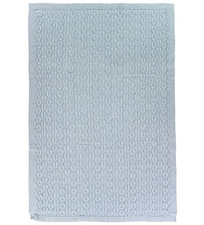 Nørgaard Madsens Tæppe - Strik/Uld - 75x100 - Lyseblå Nørgaard Madsens Tæppe - Strik/Uld - 75x100 - Lyseblå