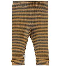 Hust and Claire Leggings - Lolly - Strik - Mørkegrå/Karrygul m.  Hust and Claire Leggings - Lolly - Strik - Mørkegrå/Karrygul m.