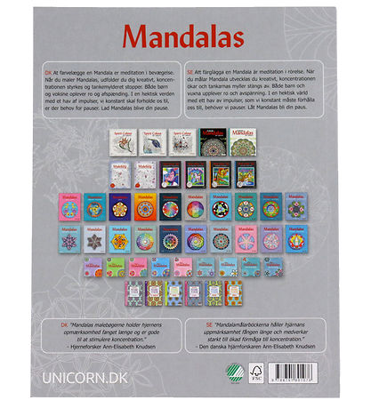 Mandalas Malebog - Den Fantastiske Malebog - 8-99 år
