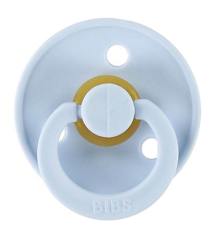 BIBS Colour Sutter - Str. 2 - 2-pak - Rund - Iron/Baby Blue