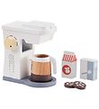 Kids Concept Kaffemaskine m. Tilbehør - Træ - Hvid Kids Concept Kaffemaskine m. Tilbehør - Træ - Hvid