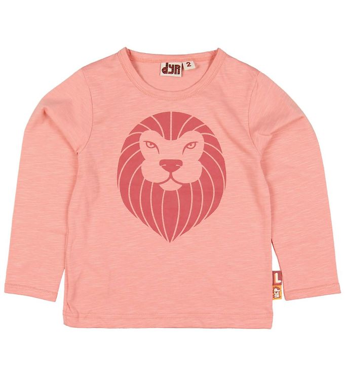 DYR Bluse - Mammal - Koralmeleret m. Løve
