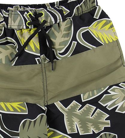 Stella McCartney Kids Badeshorts - Armygrøn m. Blade Stella McCartney Kids Badeshorts - Armygrøn m. Blade