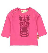 DYR Bluse - DYRSnarl - Pink m. Zebra DYR Bluse - DYRSnarl - Pink m. Zebra