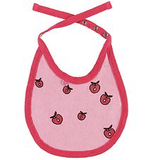 Småfolk Bib - Pink w. Apples Småfolk Bib - Pink w. Apples