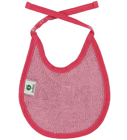 Småfolk Bib - Pink w. Apples Småfolk Bib - Pink w. Apples