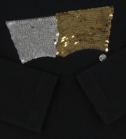 Levis Bluse - Sort m. Pailletter Levis Bluse - Sort m. Pailletter