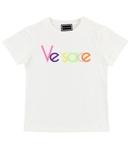Young Versace T-shirt - Hvid m. Farver Young Versace T-shirt - Hvid m. Farver