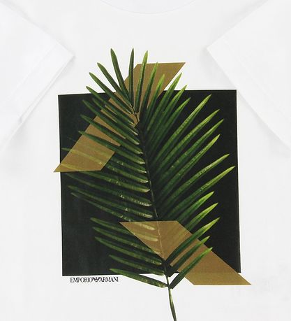 Emporio Armani T-paita - Valkoinen, Palmunlehti