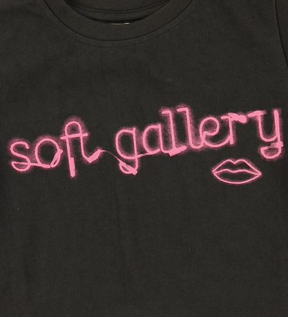 Soft Gallery T-shirt - Dominique - Neon lips Soft Gallery T-shirt - Dominique - Neon lips