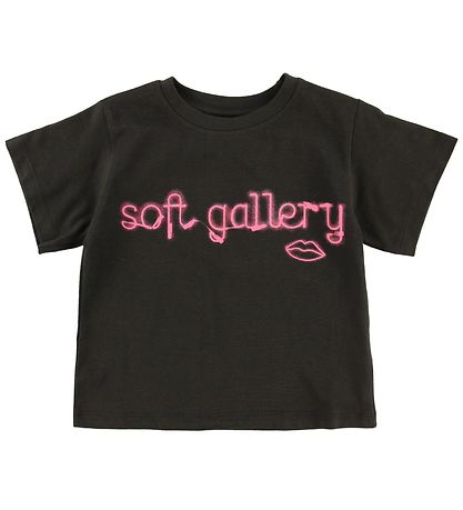 Soft Gallery T-shirt - Dominique - Neon lips Soft Gallery T-shirt - Dominique - Neon lips