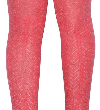 Melton Tights - Pink w. Glitter Melton Tights - Pink w. Glitter
