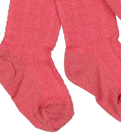 Melton Tights - Pink w. Glitter Melton Tights - Pink w. Glitter