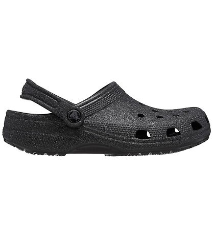 Crocs Sandaler - Classic Glitter Clog - Black Glitter