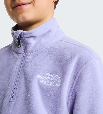 The North Face Fleecetrøje - Glacier - 1/4 Zip - Pale Plum