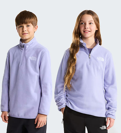 The North Face Fleecetrøje - Glacier - 1/4 Zip - Pale Plum