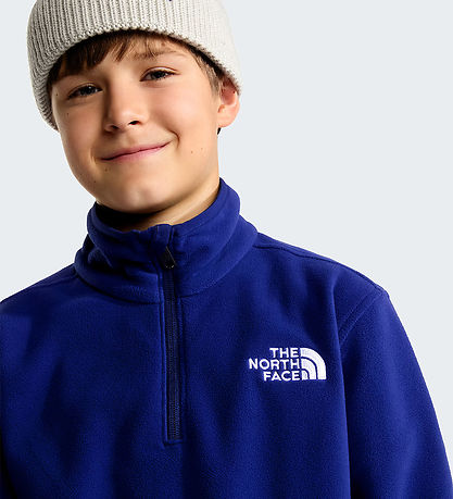 The North Face Fleecetrøje - Glacier - 1/4 Zip - Bold Blue