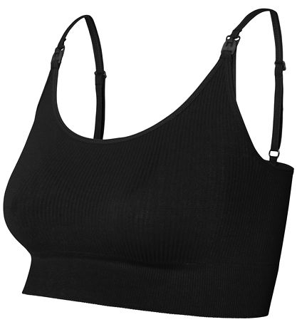 Noppies Amme Top - Rib - Mira Seamless - Sort