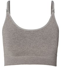 Noppies Amme Top - Rib - Seamless - Grey Melange
