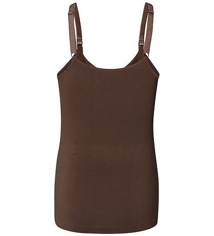Noppies Amme Top - Rib - Evi Seamless - Coffee Bean