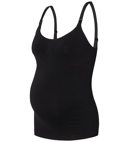 Noppies Amme Top - Rib - Evi Seamless - Sort