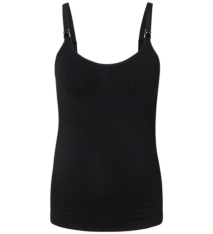 Noppies Amme-Top - Rib - Evi Seamless - Sort