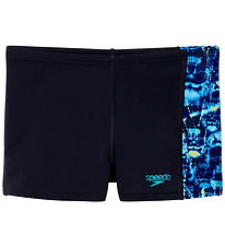 Speedo Badebukser - Print Panel - Anthracite/Hyper Teal