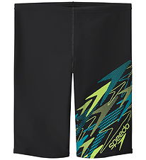 Speedo Badebukser - Medley Logo Jammer - Anthracite/Citrus Green