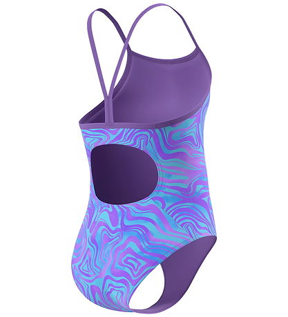 Speedo Badedragt - Print Thinstrap - Pace Purple