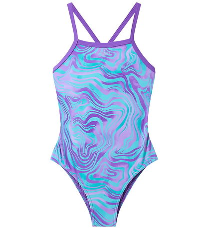 Speedo Badedragt - Print Thinstrap - Pace Purple