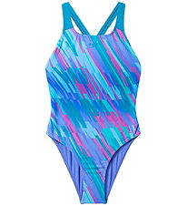 Speedo Badedragt - Print Powerback - Moonlight Lavender/Hyper Te