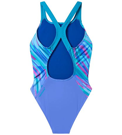 Speedo Badedragt - Print Powerback - Moonlight Lavender/Hyper Te