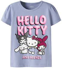 Name It T-shirt - Hello Kitty - NmfFira - Noos - Purple Impressi