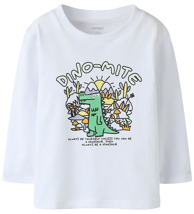 NAME IT Bluse Dakan Bright White