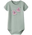 Name It Bodysuit s/s - NbfPjolanta - Aqua Grey